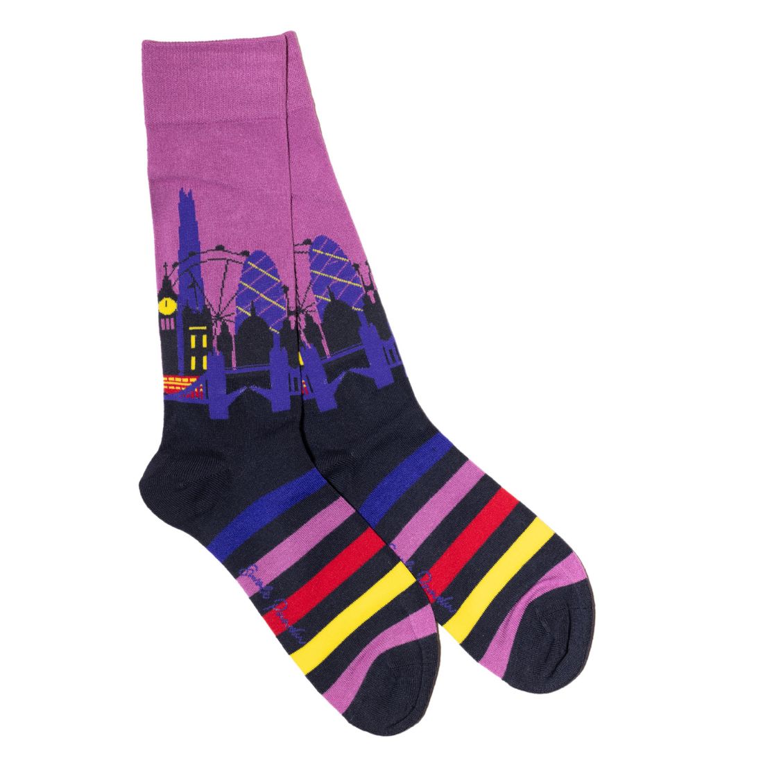London Sock Box - 4 Pairs of Bamboo Socks (His) Sock Gift Box Swole Panda