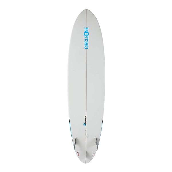 7ft 6 Razor Round Tail Mini Mal Surfboard in Matt Finish Mid Length Mini Mal Circle One Surf