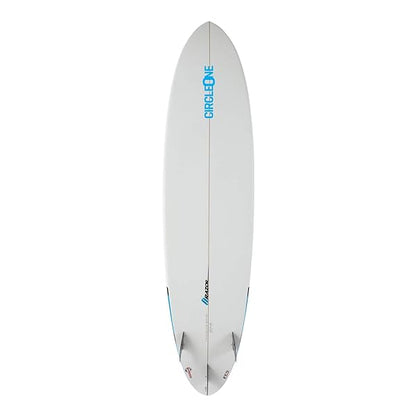 7ft 6 Razor Round Tail Mini Mal Surfboard in Matt Finish Mid Length Mini Mal Circle One Surf