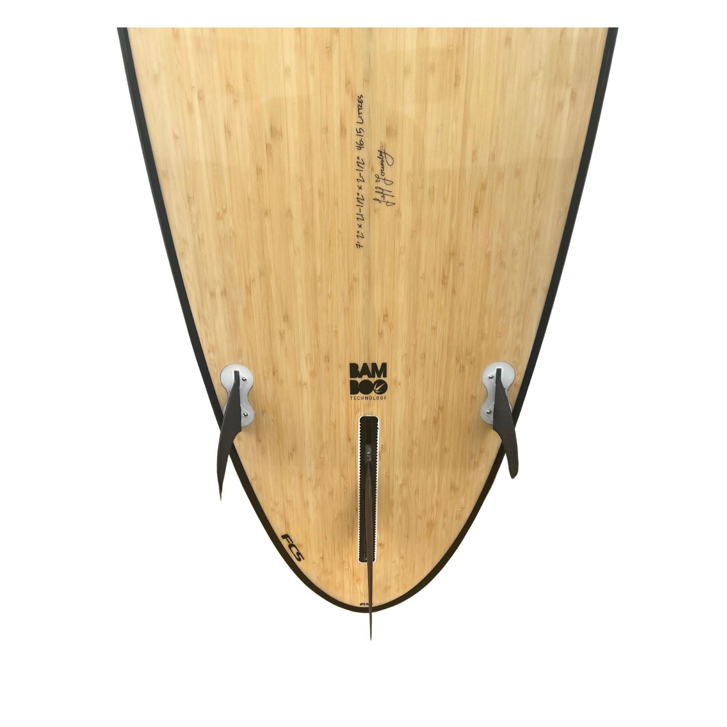 7ft 2 Bamboo Round Tail Mini Mal Surfboard Mid Length Mini Mal Circle One Surf