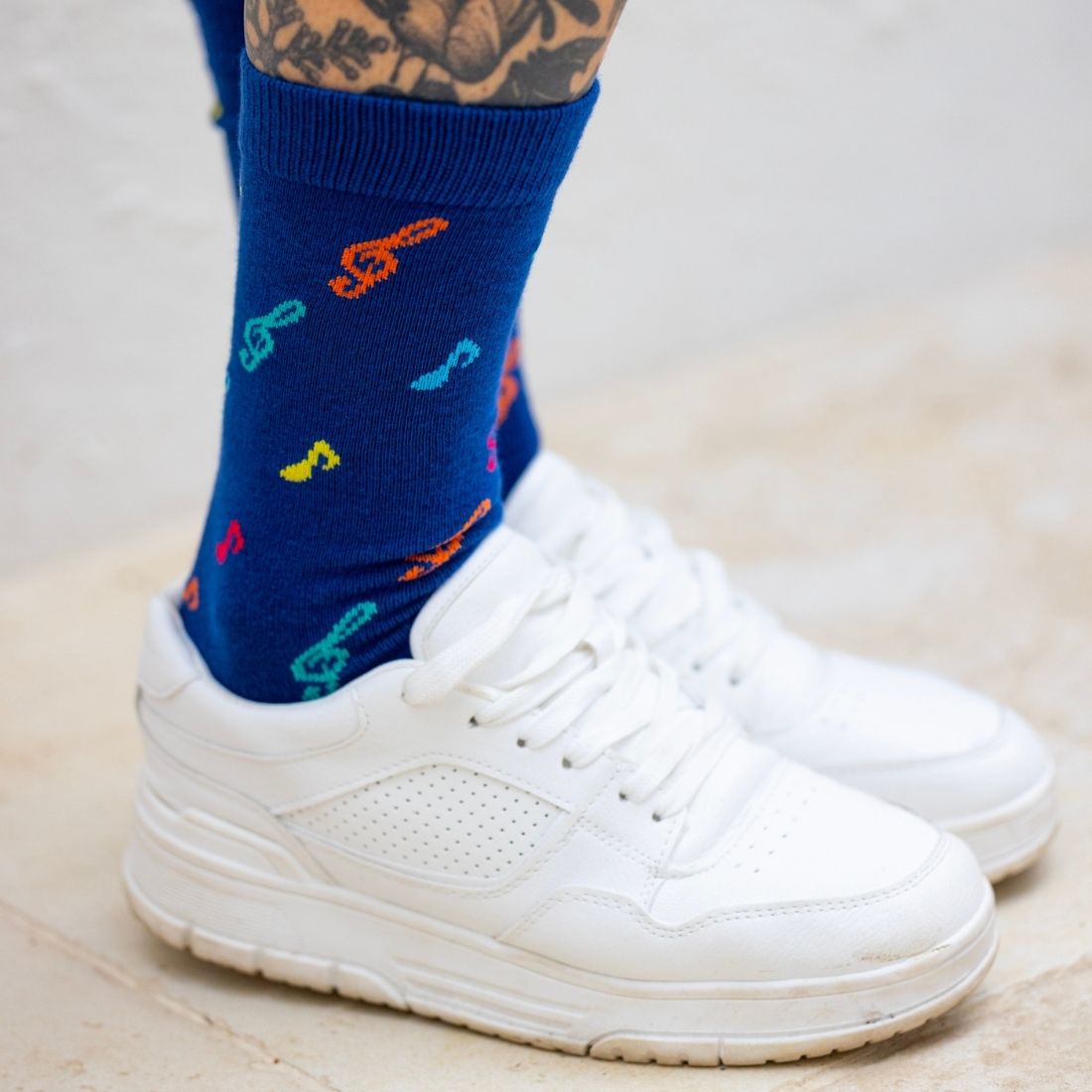 Musical Note Bamboo Socks Socks Swole Panda