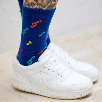 Musical Note Bamboo Socks Socks Swole Panda