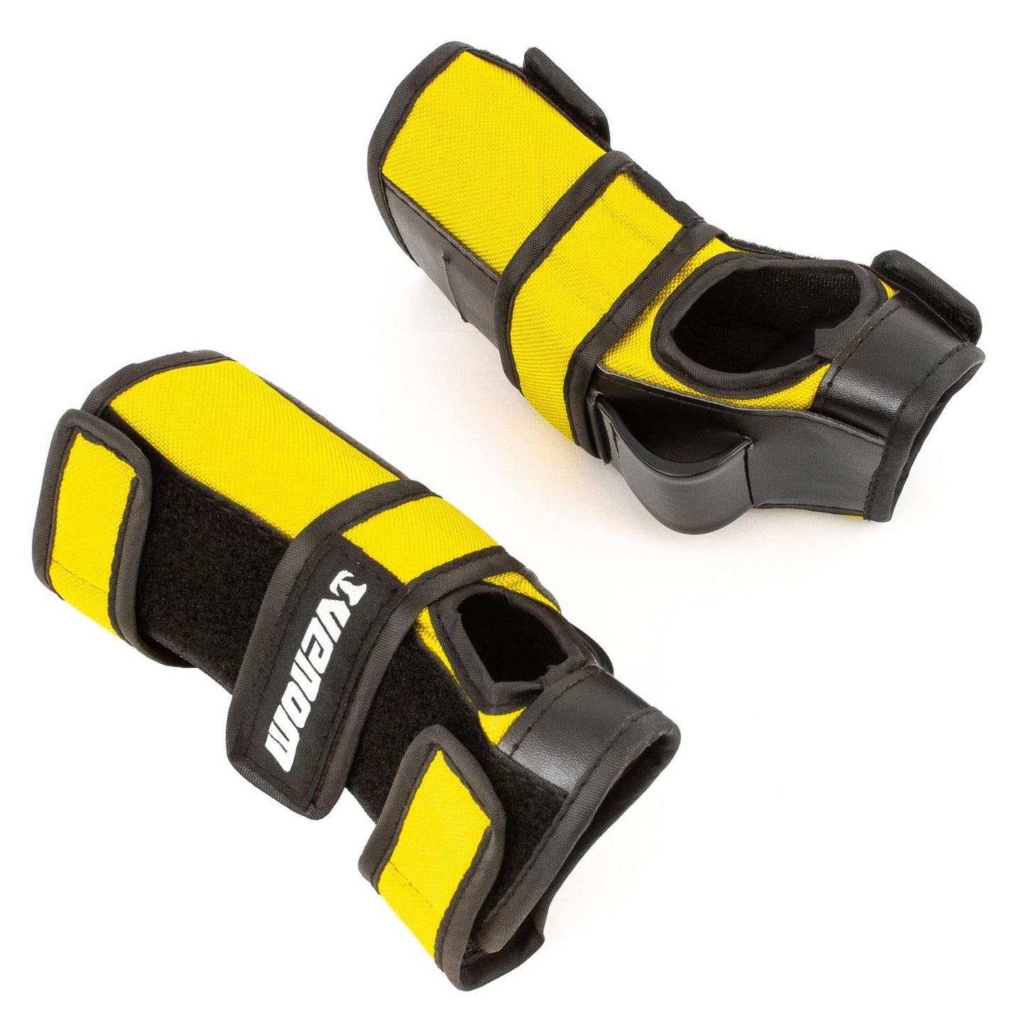Venom Triple Knee/Elbow/Wrist Pad Set - Yellow Black Pads Venom Skateboards