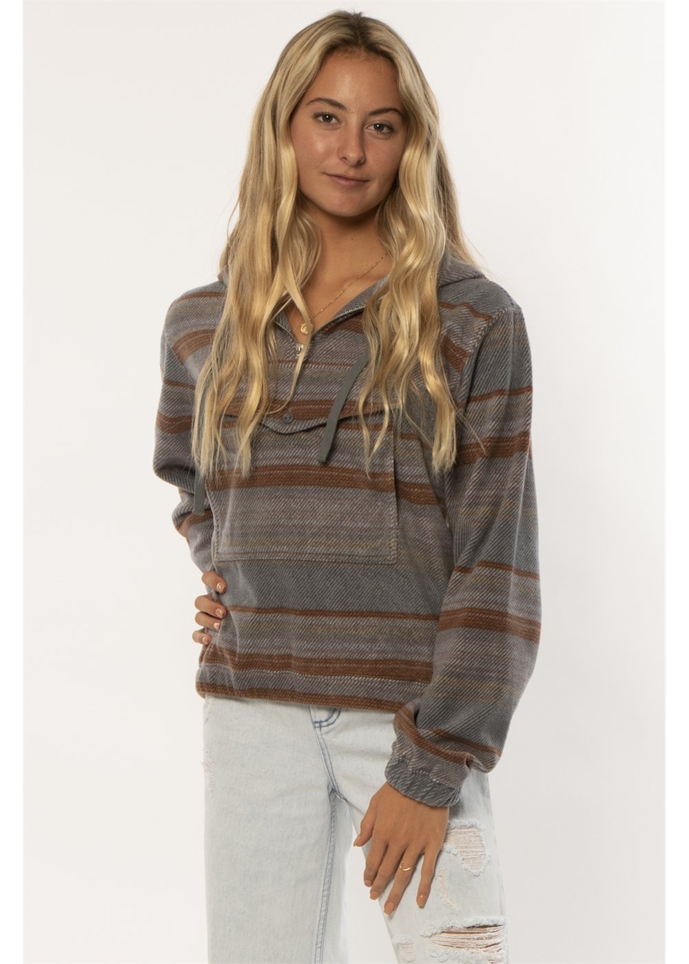 Sisstrevolution Moonrise Ls Wvn Fleece ladies hood Sisstrevolution