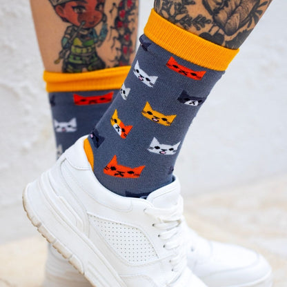 Cat Bamboo Socks Socks Swole Panda