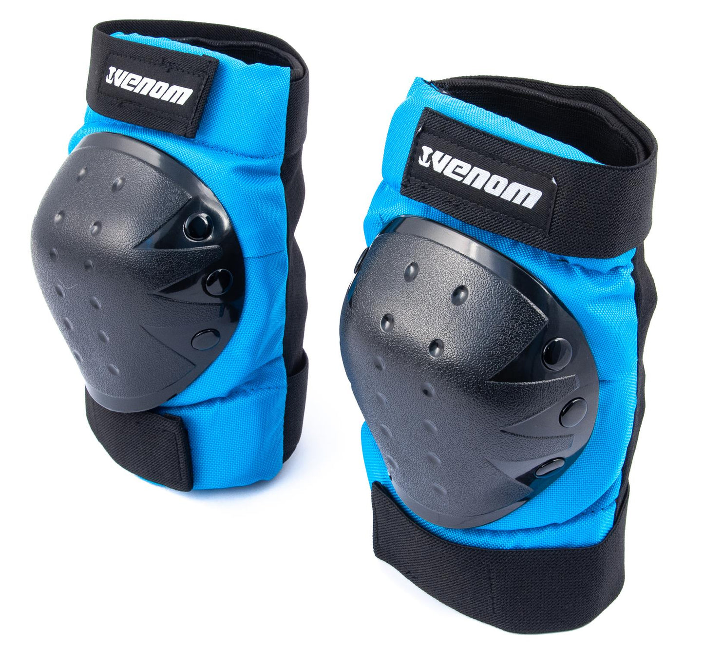 Venom Triple Knee/Elbow/Wrist Pad Set - Blue Black Pads Venom Skateboards