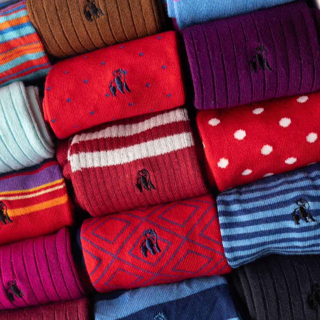 Ultimate Style Sock Box - 15 Pairs of Bamboo Socks Sock Gift Box Swole Panda