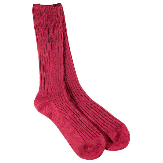 Burgundy Bamboo Boot Socks Socks Swole Panda UK 4-7 (US 5-7.5 / EU 37-40)