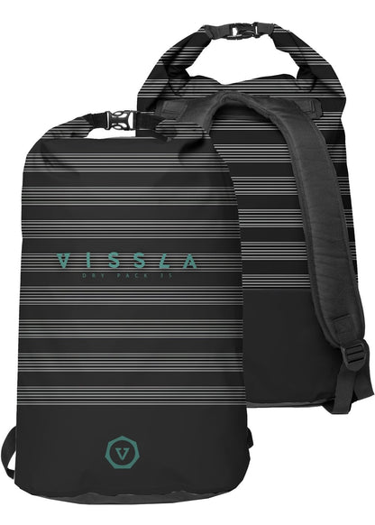 Vissla 7 Seas 35L Dry Backpack backpack Vissla Black Stripe 35l