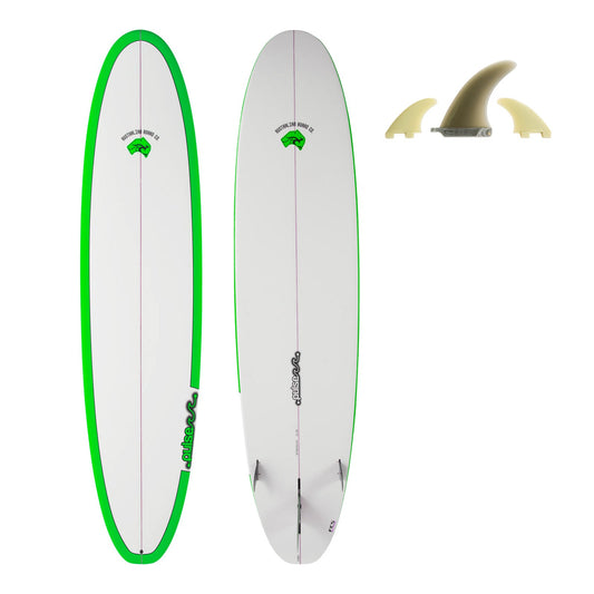 8ft Pulse Squash Tail Mini Mal Surfboard by Australian Board Co (Fins Included)