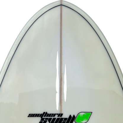 8ft Southern Swells Round Tail Clear Epoxy Finish (FINS Included)
