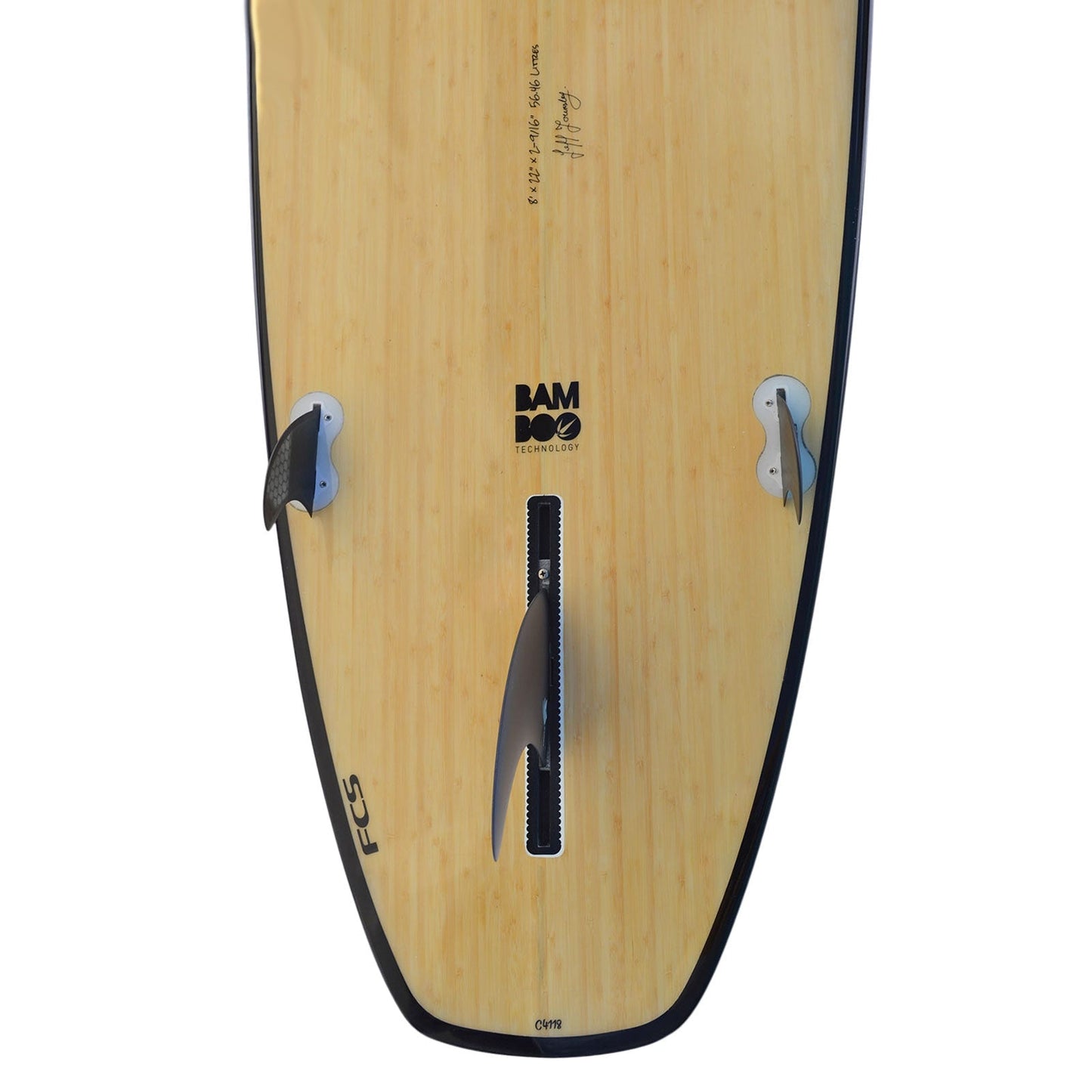 8ft Bamboo Squash Tail Mini Mal Surfboard