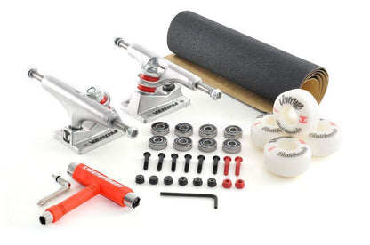 Venom Core Complete Built Skateboard - Matt White/Raw - 8.0" Complete Venom Skateboards