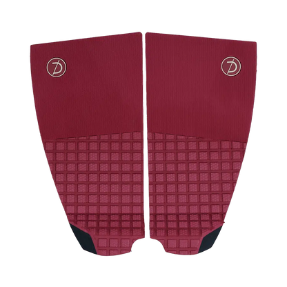 Deflow 2 Piece pad deck grip Deflow Surf Burgundy 2 piece