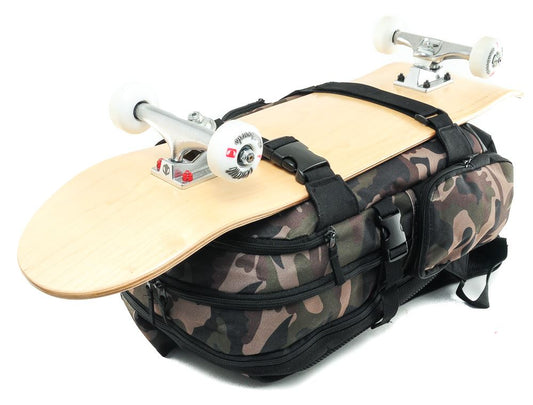 Venom Skateboards PRO Backpack with Skate Carrier - Camo bag Venom Skateboards