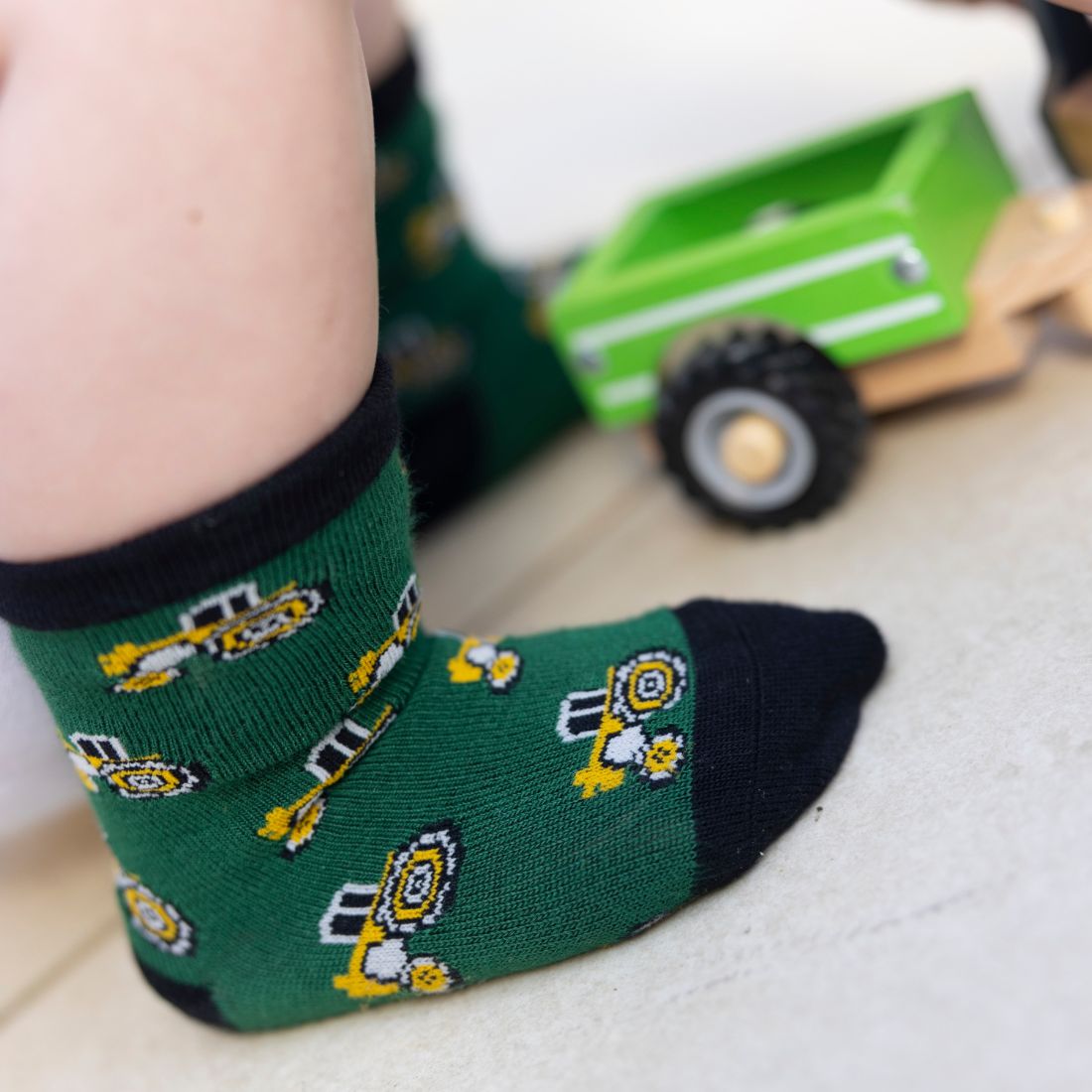 Children's Tractor Bamboo Socks Socks Swole Panda