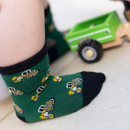 Children's Tractor Bamboo Socks Socks Swole Panda