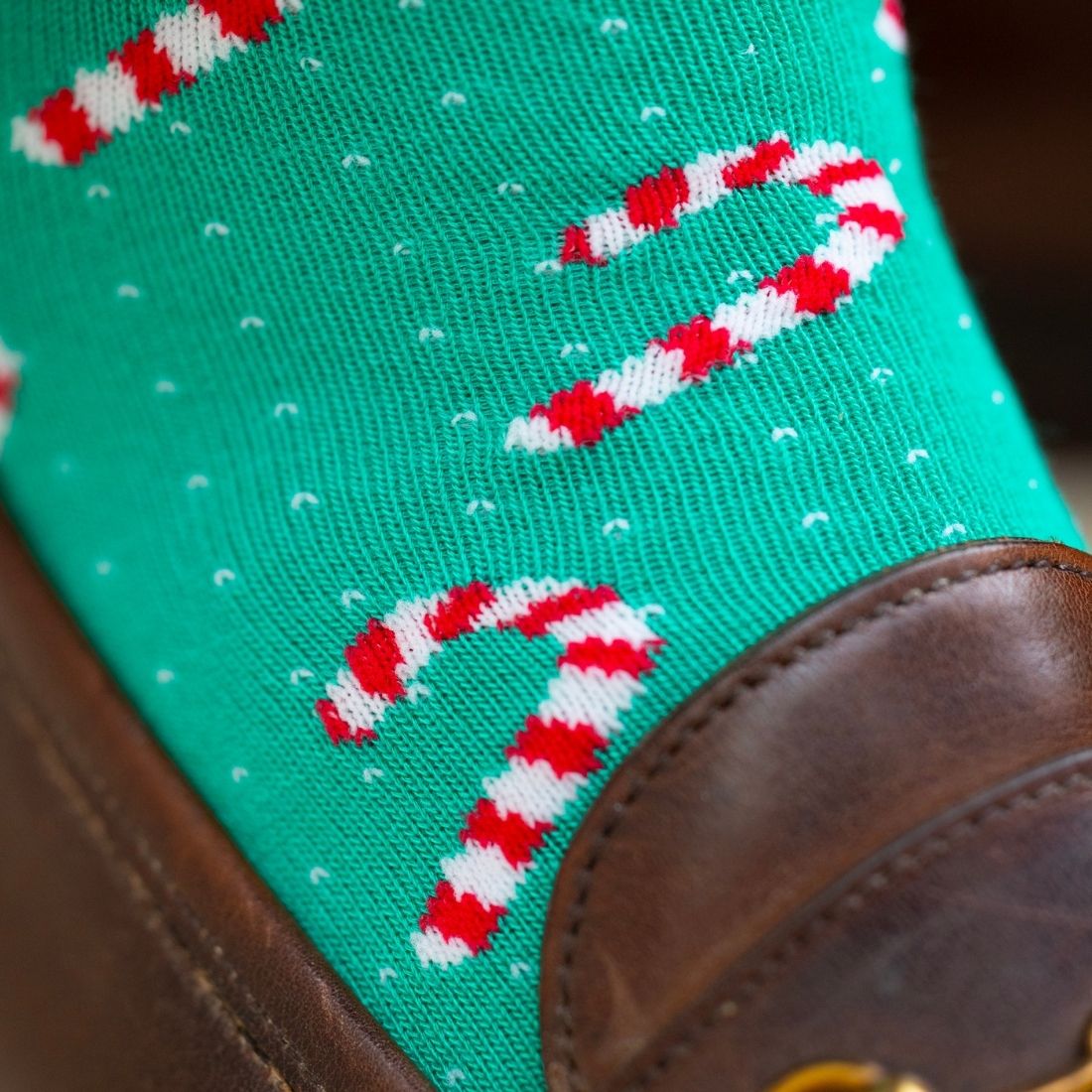 Candy Cane Bamboo Socks Socks Swole Panda