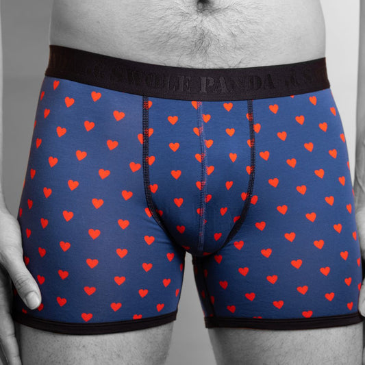Bamboo Boxers - Hearts Underwear Swole Panda