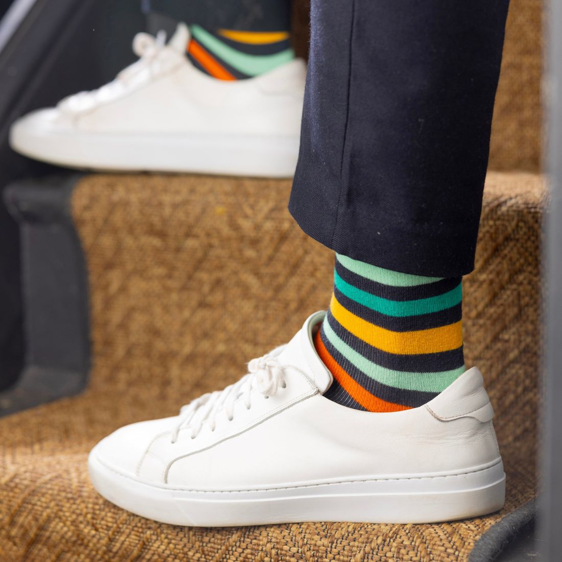 Gradient Stripe Bamboo Socks Socks Swole Panda