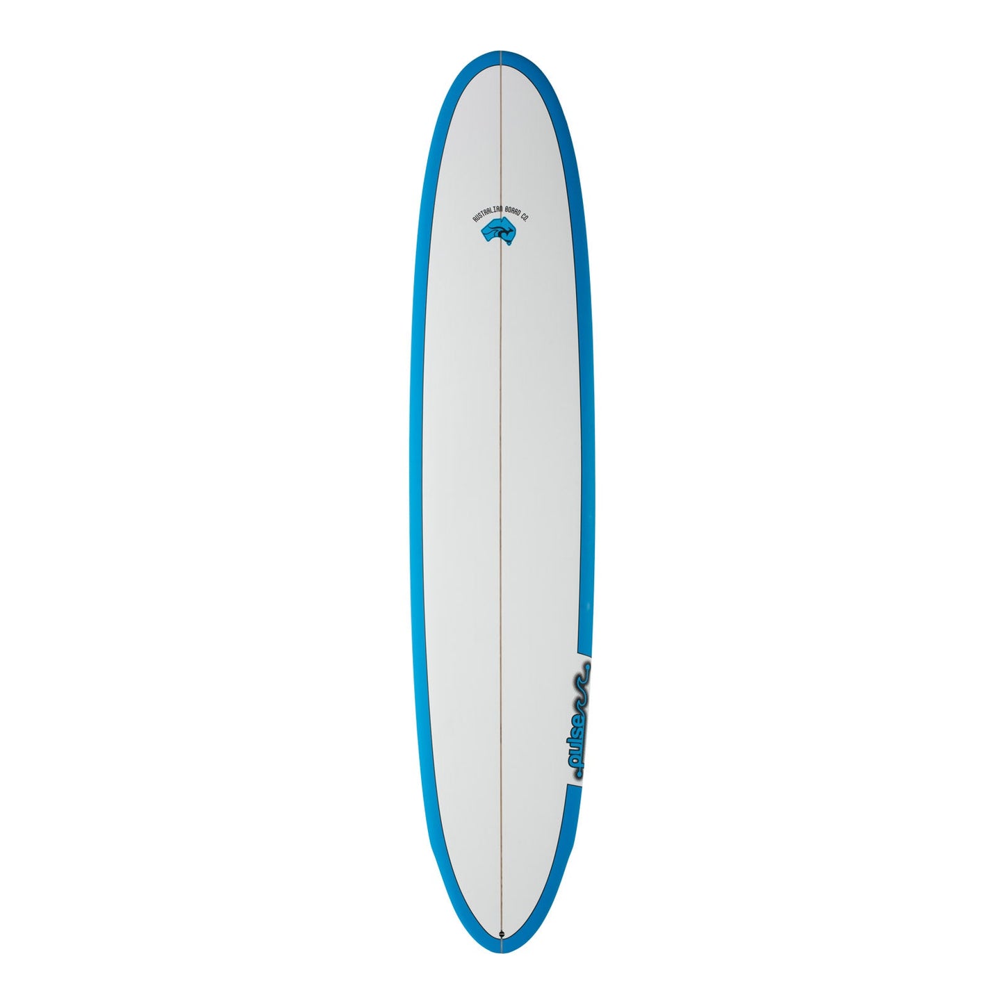 9ft Pulse Round Tail Longboard Surfboard by Australian Board Co (Fins Included) Longboard Circle One Surf Blue
