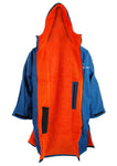 Sola Waterproof Dry Changing Robe Coat Blue/Orange