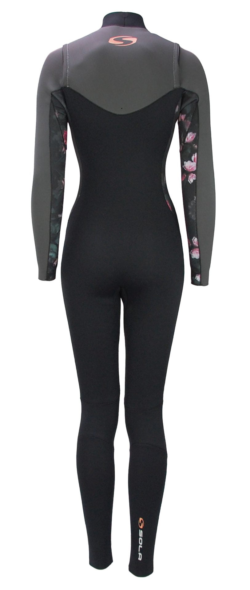 Sola Nova Womens 5/4mm Chest Zip Wetsuit Slate Wetsuits Sola