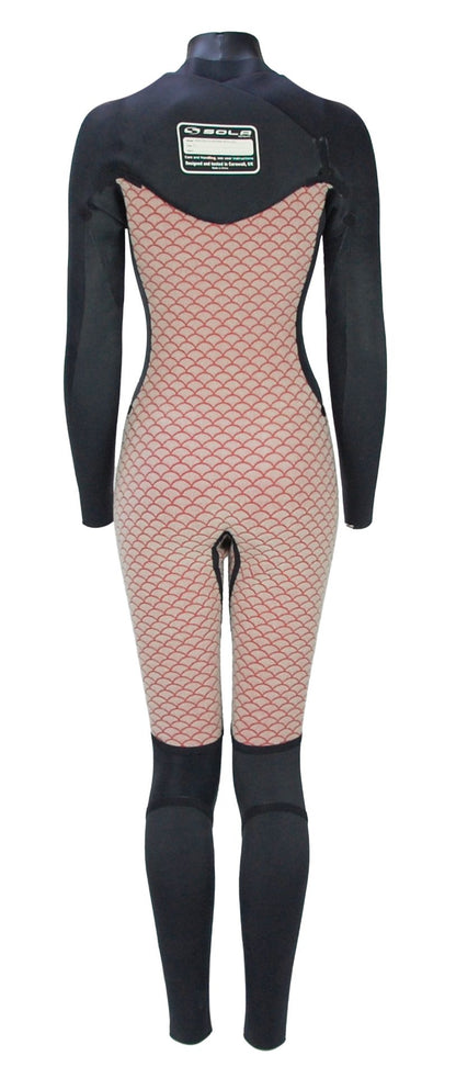 Sola Nova Womens 5/4mm Chest Zip Wetsuit Slate Wetsuits Sola