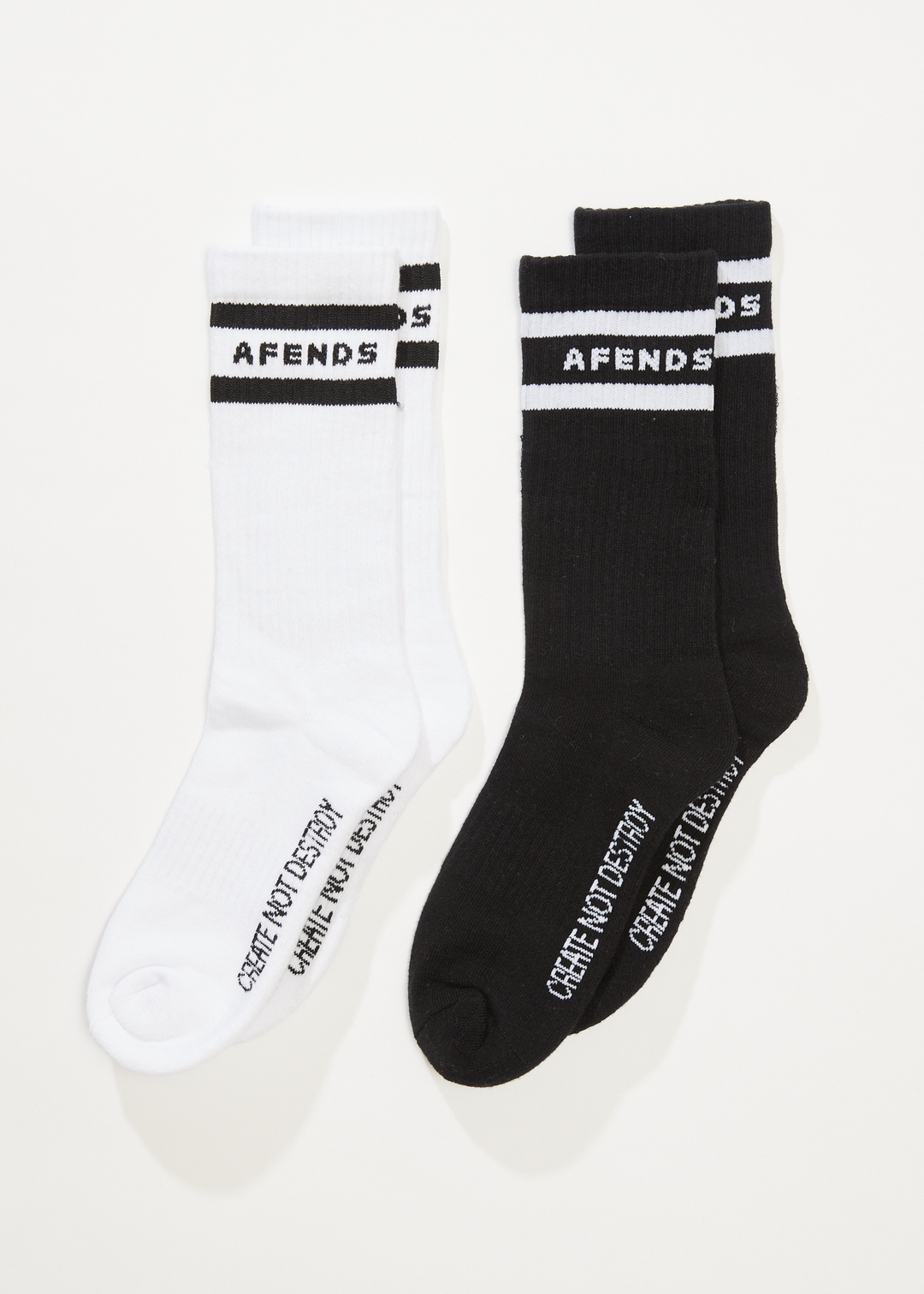 AFENDS Create Not Destroy Two Pack Sock socks AFENDS