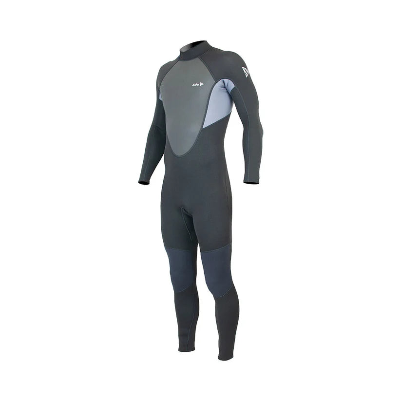 Alder Impact Men's 3/2mm Back Zip Full Length Wetsuit Wetsuits Alder S 3/2mm Grey