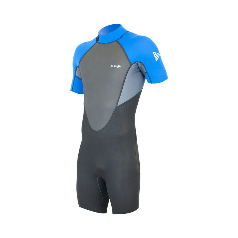Alder Impact Men's 3/2mm Back Zip Shorty Wetsuit Wetsuits Alder S 3/2mm Royal Navy