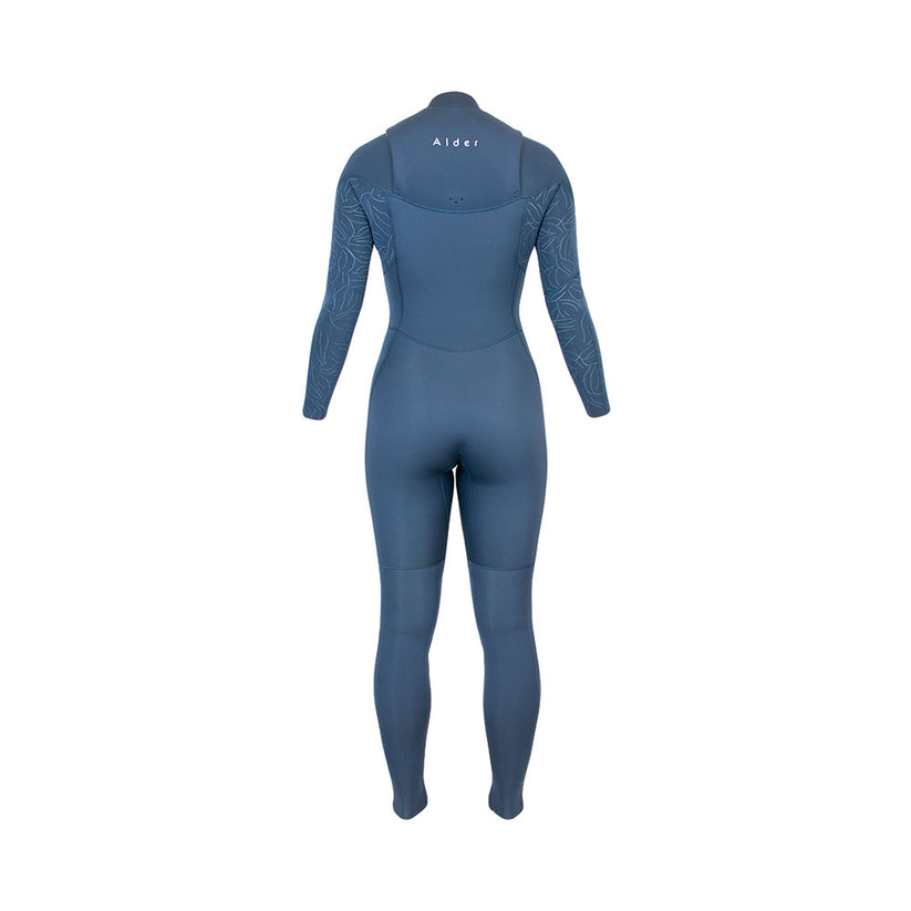 Alder Revo Womens 4/3mm Chest Zip Slate (Leaf Print) ladies wetsuits Alder