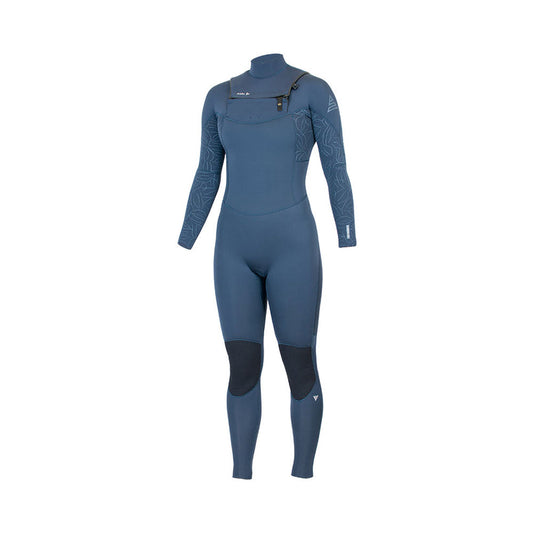 Alder Revo Womens 4/3mm Chest Zip Slate (Leaf Print) Wetsuit Alder