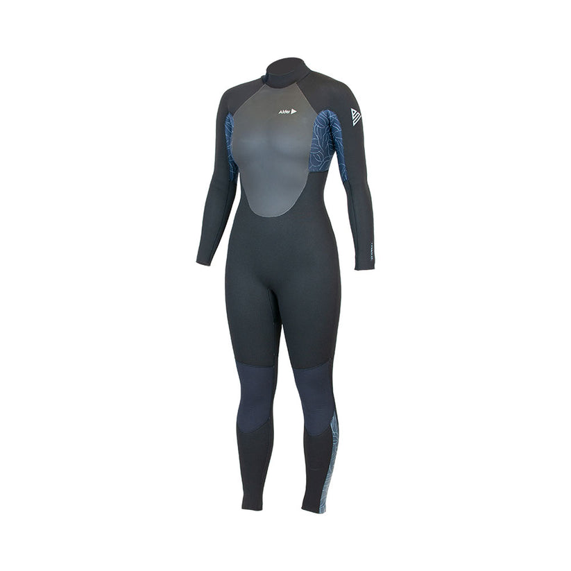 Alder Stealth Womens 4/3 Back Zip Wetsuit Slate Wetsuits Alder UK 6 4/3mm