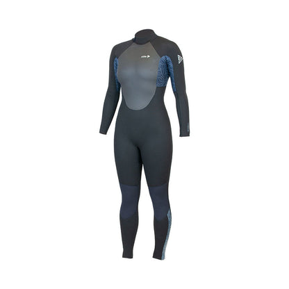 Alder Stealth Womens 4/3 Back Zip Wetsuit Slate Wetsuits Alder UK 6 4/3mm