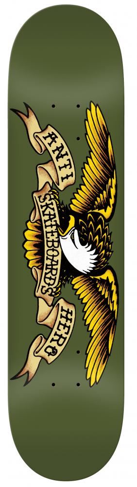 AntiHero Skateboard Deck Classic Eagle Green 8.38" Street AntiHero