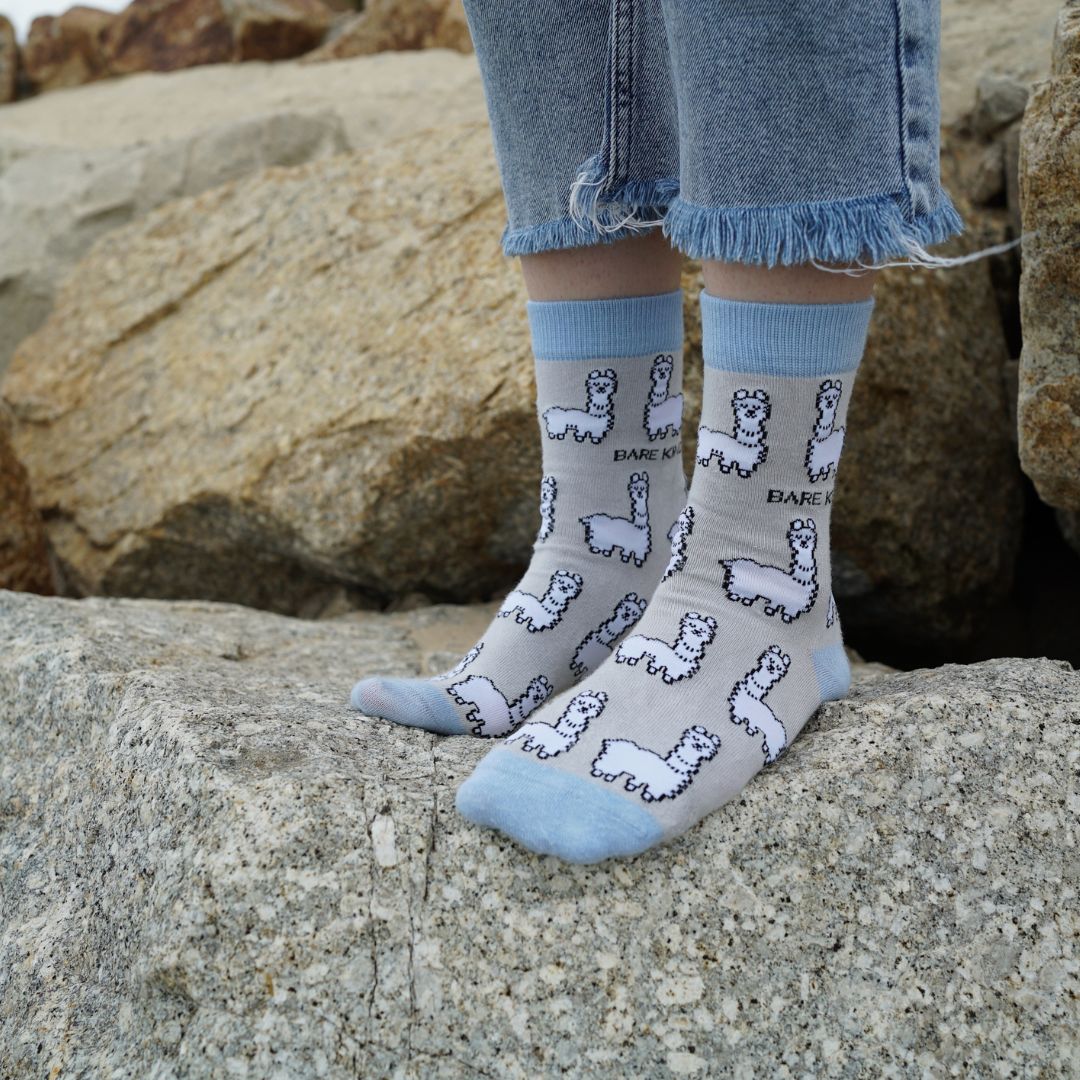 Save the Alpaca Bamboo Socks Socks Bare Kind