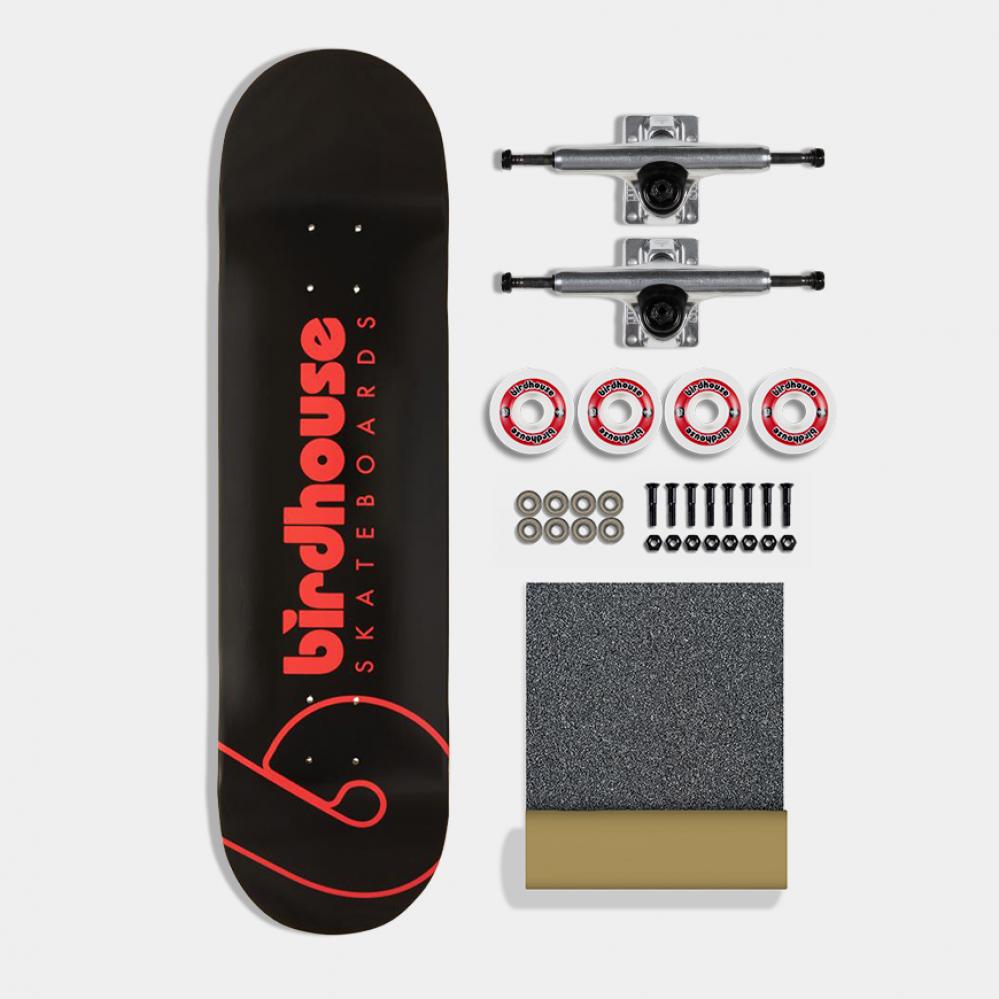 Birdhouse Complete Skateboard Kit 8.25" Team Logo Black Street Birdhouse Skateboards
