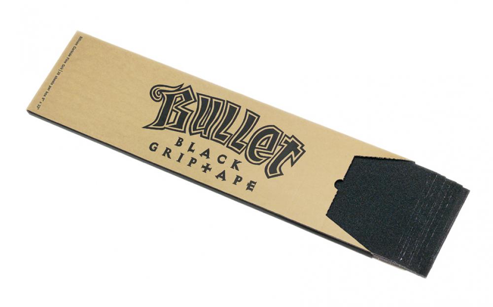 Bullet Black Griptape Skateboard 33x9" Pack of 20 Sheets Griptape Bullet