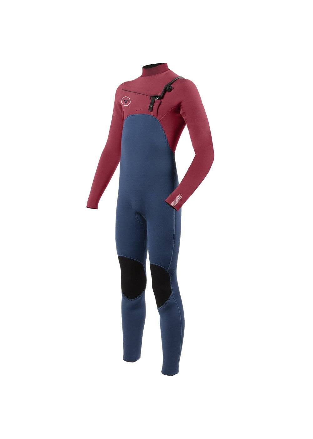 Vissla 7 Seas boys 3-2 full chest zip wetsuit kids wetsuit Vissla Red age 6