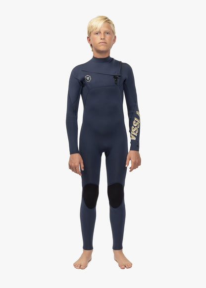 Vissla 7 Seas boys 3-2 full chest zip wetsuit kids wetsuit Vissla Dark Slate age 8
