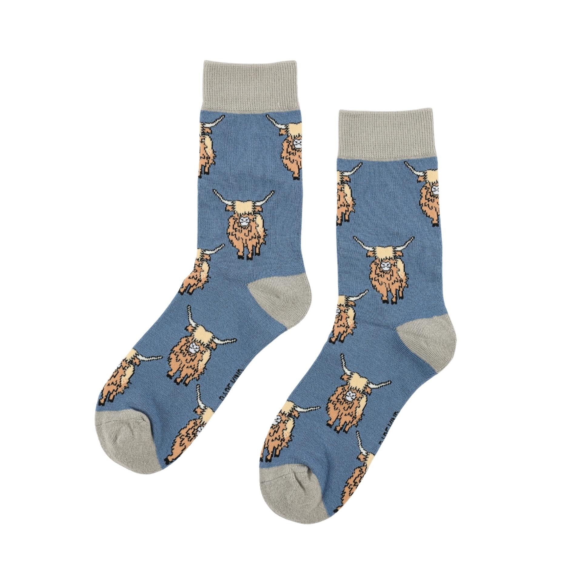 Save the Highland Cow Bamboo Socks Socks Bare Kind