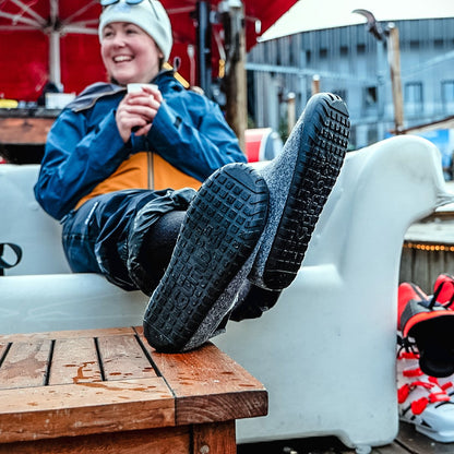 Brumby - Women's - Grey & Charcoal Brumby Slippers Gumbies