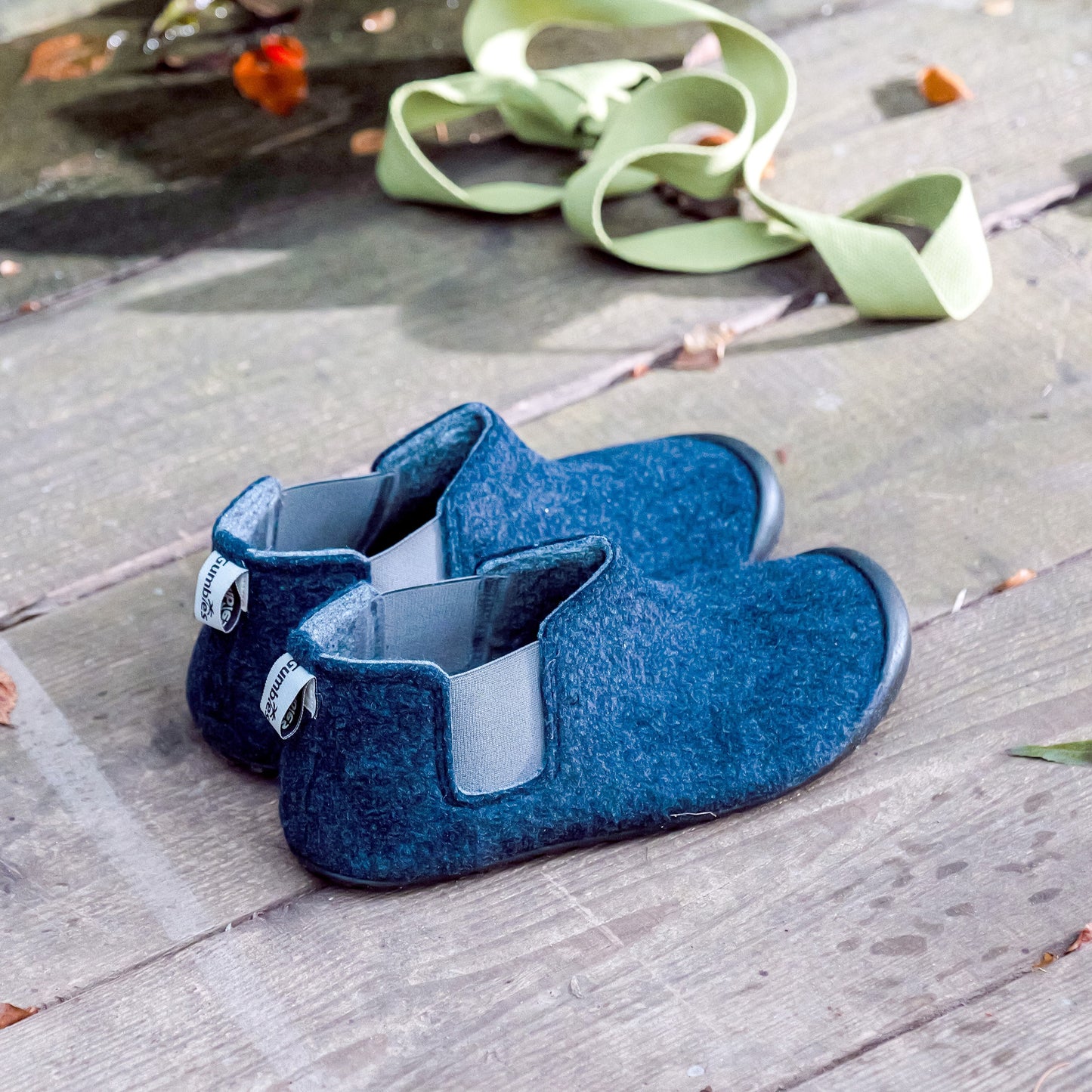 Brumby - Men's - Navy & Grey Brumby Slippers Gumbies