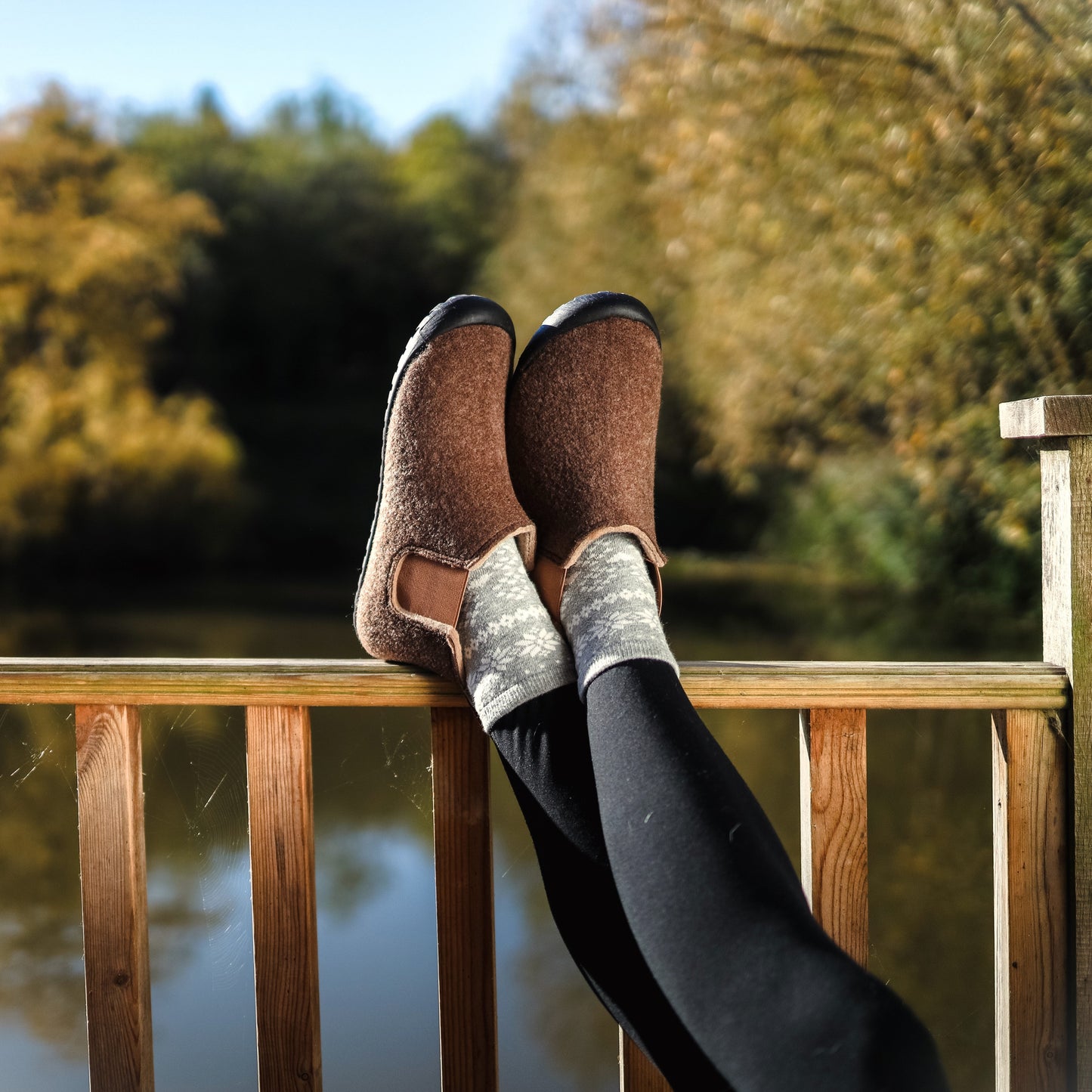 Brumby - Women's - Chocolate & Cream Brumby Slippers Gumbies