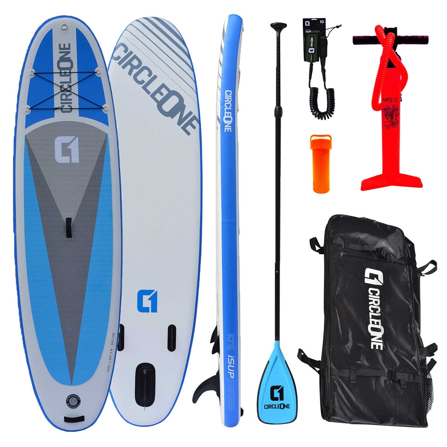 10ft 6 Double Layer Inflatable Paddle Board SUP Package - Circle One Stand Up Paddle Board SUP Circle One Surf