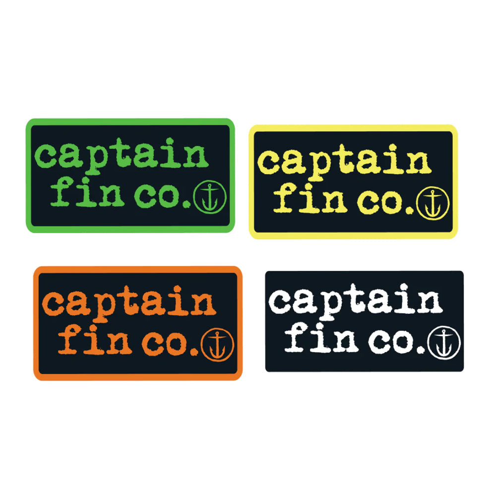 Captain Fin Co - 24x Sticker Pack - Type Patch Bumper Stickers Captain Fin Co