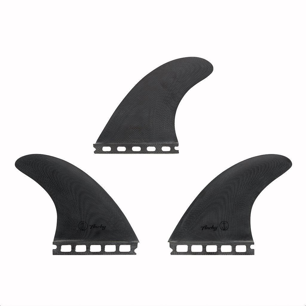 Captain Fin Co - Archy Man In Black Tri - Medium - Black (Futures) Surfboard Fins Captain Fin Co