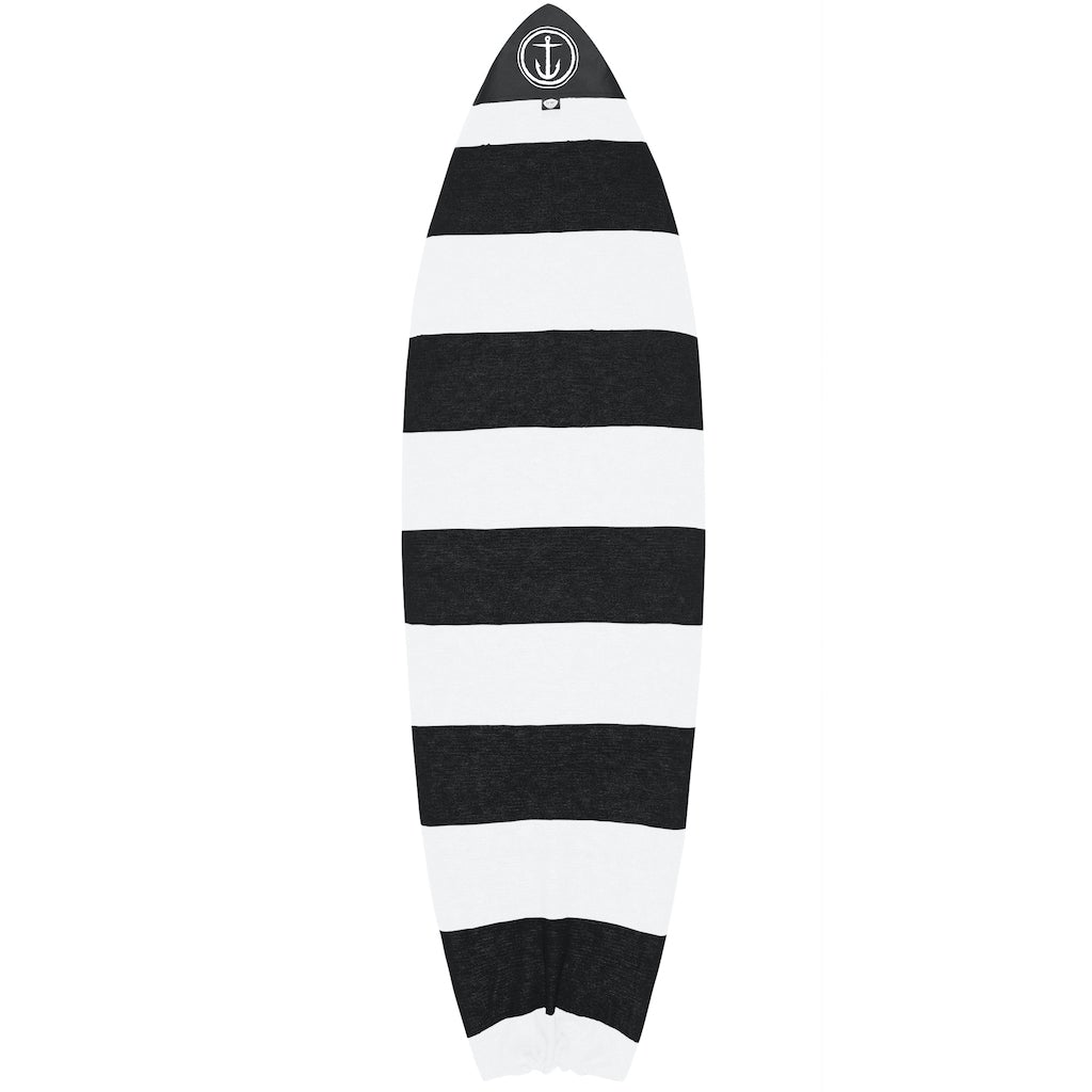Captain Fin Co - Hybrid Boardsock - Black & White Surfboard Cases & Bags Captain Fin Co Black & White 5'2''