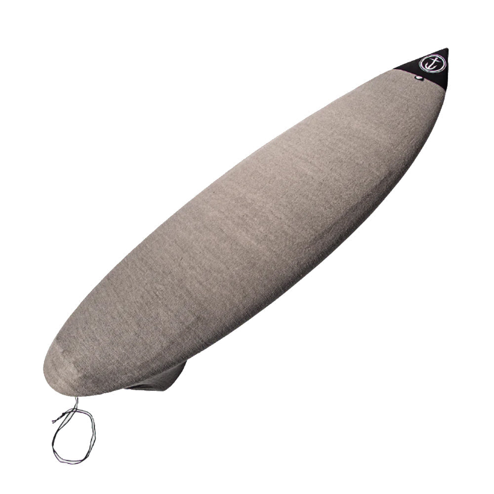 Captain Fin Co - Shortboard Boardsock - Grey Surfboard Cases & Bags Captain Fin Co Grey 5'10''